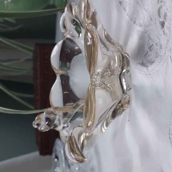 Art glass dish ashtray  .. beautiful retro vintage look - Picture 11 of 13